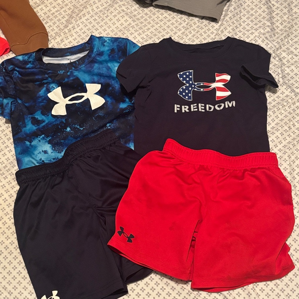 Under Armour Blue and Red Kids' Outfit Set size 5